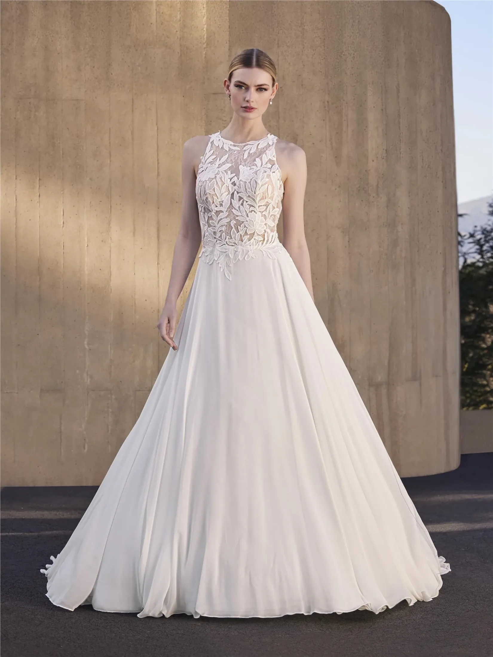 Pronovias-Banya-Trouwjurk-Chiffon