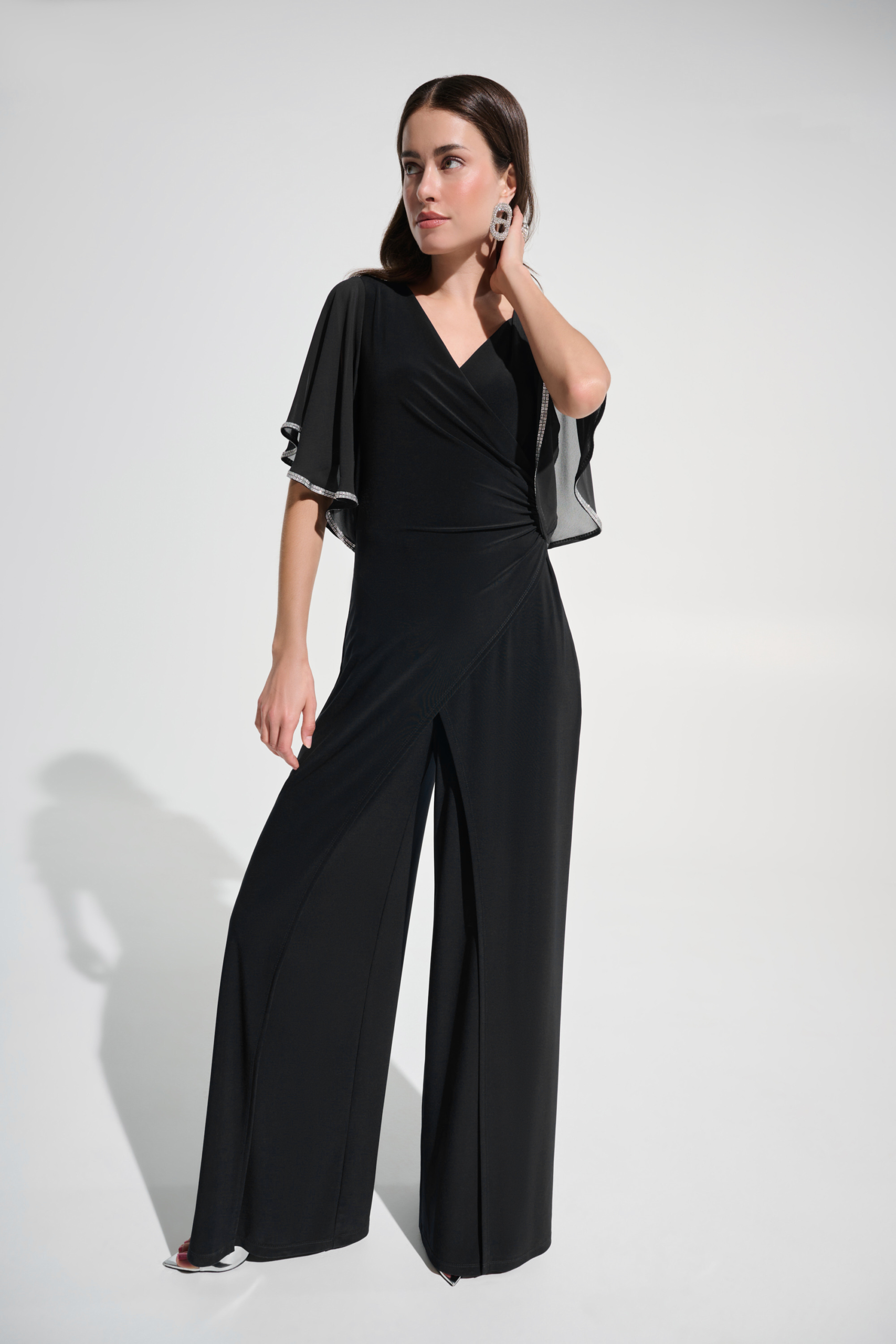 Joseph-Ribkoff-262716-Jersey-Jumpsuit-Zwart