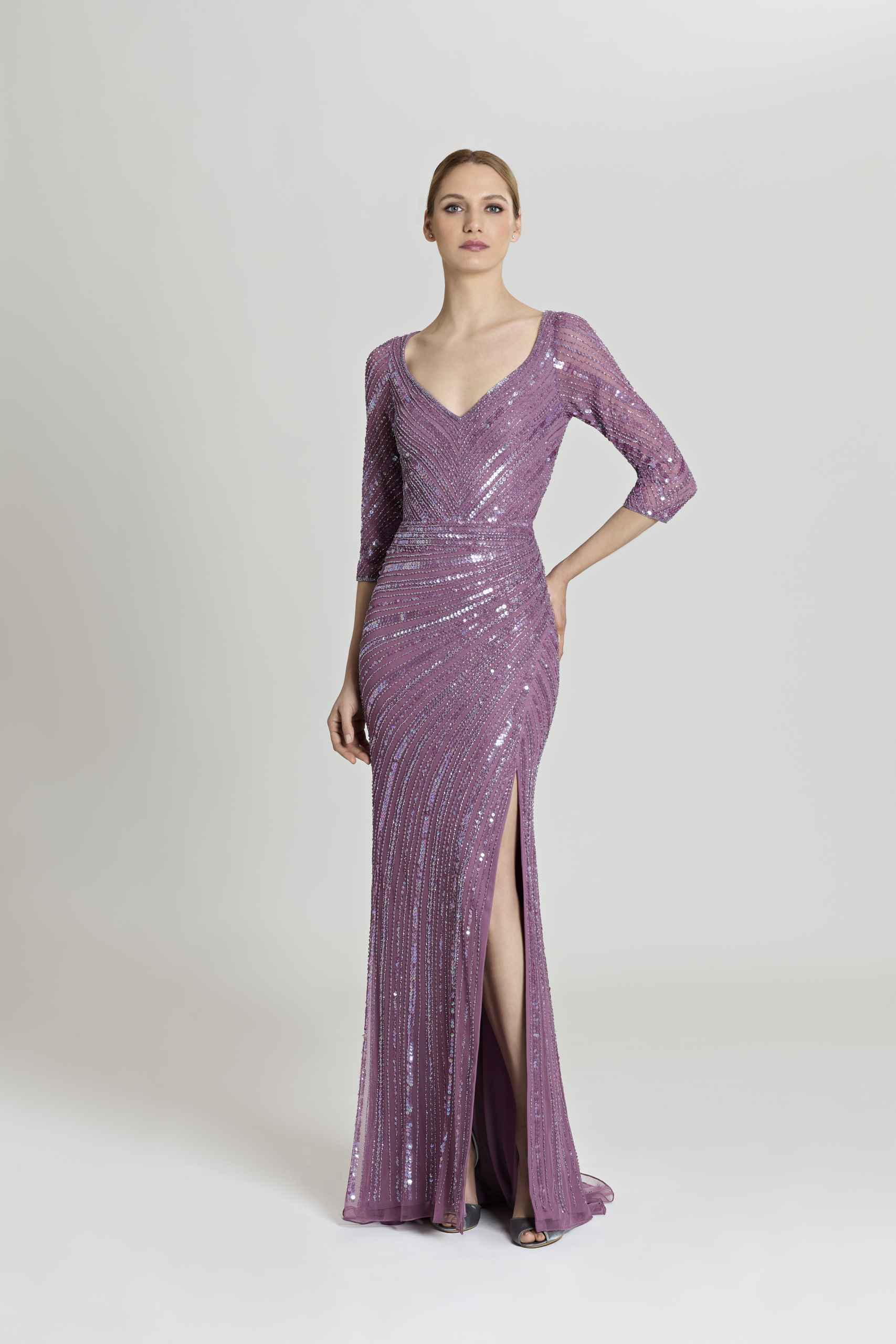 Demetrios-D394-Avondkleding-Gelegenheidskleding-Pailletten-Mauve